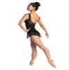 Danz N Motion Adult Lace Pull-On Skirt 23400A (Black, X-Large) view 2