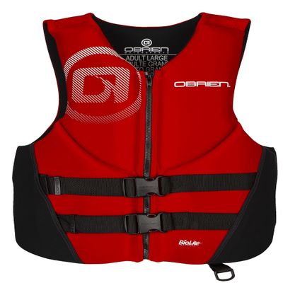 O'Brien Men's Traditional Neoprene USCGA Life Jacket, Red, XX-Large