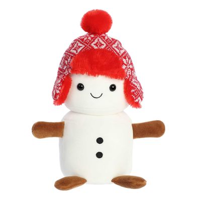 Aurora Festive Holiday Land of Lils Lil' Flurry Stuffed Animal - Seasonal Characters for Holiday Dcor - Perfect Stocking Stuffers for Kids and Collectors - White 8.5 Inches