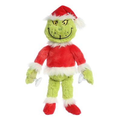 Aurora Whimsical Dr. Seuss Stuck On You Grinch Stuffed Animal - Magical Storytelling - Literary Inspiration - Green 12 Inches