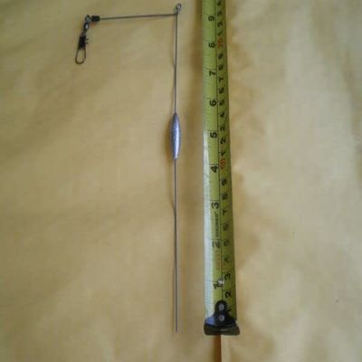 10 PCS BOTTOM BOUNCER SINKER 5/8 OZ. W/S.STEEL WIRE .051X9-1/2" LEG X 3-1/2" ARM for Toothy Critters, Rigging Baits and Lures for Saltwater & Freshwater.