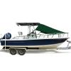 SavvyCraft T-Top Bow Shade, UV Protection T-Top Shade Extension 600D Marine Grade Polyester T-Top Boat Bow Area Sun Shade, 6'L x 90" W Green view 1