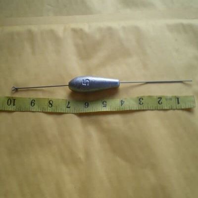 10 PCS. STRAIGHT DOWN BOTTOM BOUNCER SINKER 5, OZ. S.S. WIRE .045 X 10" for Toothy Critters, Rigging Baits and Lures for Saltwater & Freshwater.