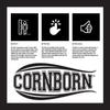 CornBorn Kansas Shirt - Long Sleeve Vertical University of Kansas - White - 3X view 3