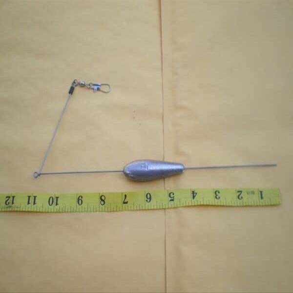 15 PCS. BOTTOM BOUNCER SINKER 4 OZ. W/STAINLESS S. WIRE .051X10" LEG X 4"ARM for Toothy Critters, Rigging Baits and Lures for Saltwater & Freshwater.