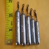 30 B. BOUNCER PENCIL SINKER 3/4,1,1-1/2,2,2-1/2 OZ/6ea. W/BLACK SWIVEL/BRASS EYE for Toothy Critters, Rigging Baits and Lures for Saltwater & Freshwater. view 1