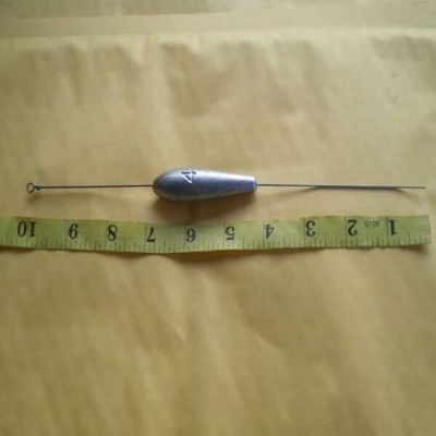 10 PCS. STRAIGHT DOWN BOTTOM BOUNCER SINKER 4, OZ. S.S. WIRE .045 X 10" for Toothy Critters, Rigging Baits and Lures for Saltwater & Freshwater.