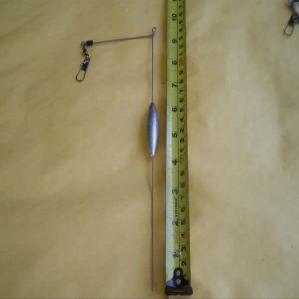 15 PCS. BOTTOM BOUNCER SINKER 2 OZ. W/S.STEEL WIRE .051X9-1/2" LEG X 3-1/2" ARM for Toothy Critters, Rigging Baits and Lures for Saltwater & Freshwater.