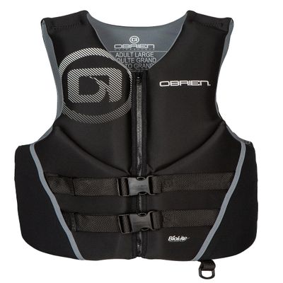 O'Brien Men's Traditional Neoprene USCGA Life Jacket, Black, Small