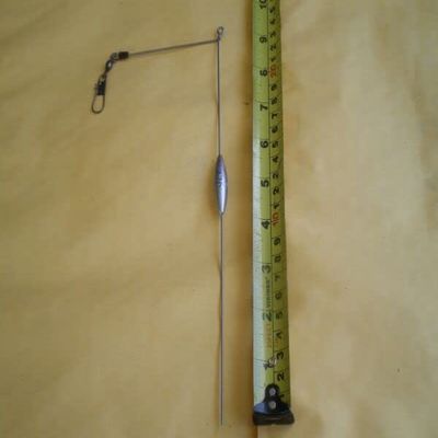 12 PCS BOTTOM BOUNCER SINKER 3/4 OZ. W/S.STEEL WIRE .051X9-1/2" LEG X 3-1/2" ARM for Toothy Critters, Rigging Baits and Lures for Saltwater & Freshwater.