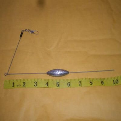 15 PCS. BOTTOM BOUNCER SINKER 2 OZ. W/S.S. WIRE .045X10" LEG X3-3/4" ARM for Toothy Critters, Rigging Baits and Lures for Saltwater & Freshwater.