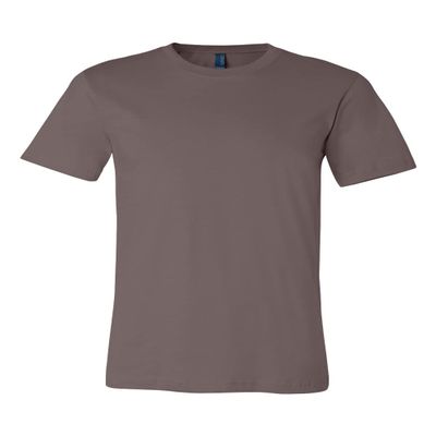 Bella Canvas Mens Jersey Tee, 4XL, Pebble Brown