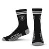 FBF - Official NFL 2 Stripe Adult Team Logo & Colors Crew Dress Socks Footwear for Men and Women Game Day Apparel - Las Vegas Raiders Medium 5-10 view 1