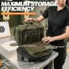 INSSTUID Gun Range Bag for Handguns and Ammo Tactical Pistol Case Shooting Range Duffle Bags Large Handguns Magazine Ammo Gear Accessories Pouch for Hunting Shooting Range Sport Green view 3