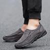 Hbeylia Men's Dress Sneakers Oxfords Business Casual Walking Shoes Fashion Round Toe Slip On Tennis Comfortable Wingtip Outdoor Versatile Walking Shoes view 2