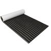 90cmx240cmx6mm Black with Yellow Line EVA Foam Marine Flooring Faux Teak Boat Decking Sheet view 1
