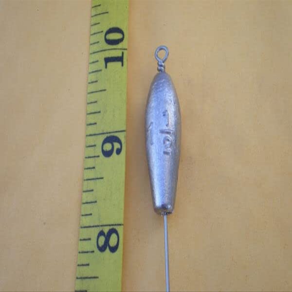 5 PCS. NO SNAG BOTTOM BOUNCER, TROLLING SINKER 1-1/2 OZ. S.S. WIRE .045 X 10" for Toothy Critters, Rigging Baits and Lures for Saltwater & Freshwater.