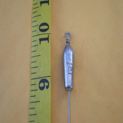 10 PCS. NO SNAG BOTTOM BOUNCER, TROLLING SINKER 1/2 OZ S. STEEL WIRE .045X10" for Toothy Critters, Rigging Baits and Lures for Saltwater & Freshwater.