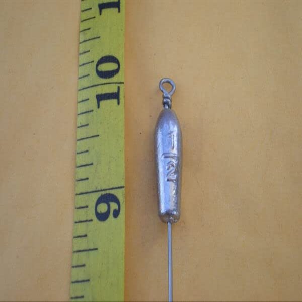 15 PCS. NO SNAG BOTTOM BOUNCER, TROLLING SINKER 1/2 OZ. S. STEEL WIRE .045X10" for Toothy Critters, Rigging Baits and Lures for Saltwater & Freshwater.