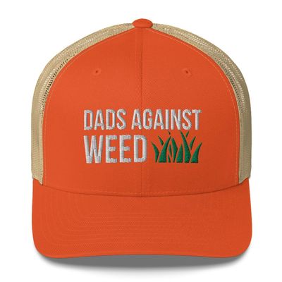 CreativeTees4You Dads Against Weed - Trucker Hat Mesh, Lawn Mowing Gift, Lawn Mower, Lawn Care Gifts, Gardening, Gardener