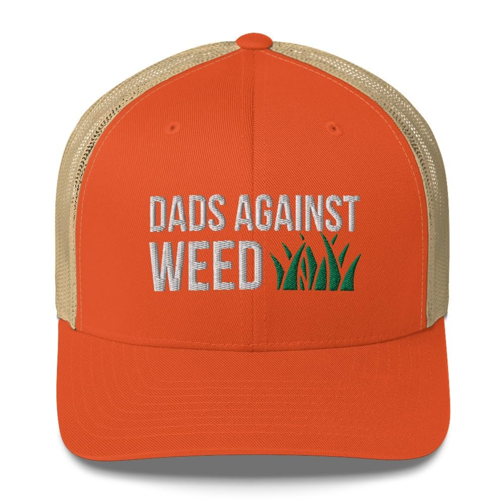 CreativeTees4You Dads Against Weed - Trucker Hat Mesh, Lawn Mowing Gift, Lawn Mower, Lawn Care Gifts, Gardening, Gardener