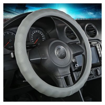 FUERU Car Steering Wheel Cover Set Universal Car Steering Wheel Cover Genuine Leather Four-Season Universal Exquisite Car Interior (Color : 11#)