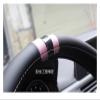 FUERU Car Steering Wheel Cover Set Car Steering Wheel Cover 14.5-15 Inches Genuine Leather Splicing Fluorescent Fashion Car Interior (Color : 2#) view 2