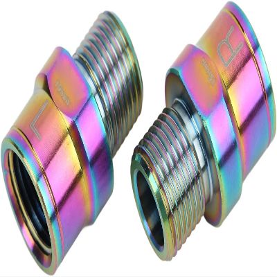 Bicycle Pedal Extensions, 16mm AntiCorrosion Alloy Bicycle Pedal Extender Lengthened Antirust for Mountain Bikes (Colorful)