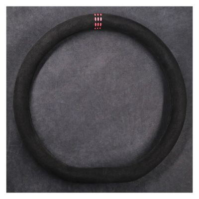 FUERU Car Steering Wheel Cover Set Car Steering Wheel Cover D Type Genuine Leather Grip Comfortable Exquisite Car Interior (Color : 4#)