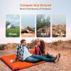 VALEHOWL 4 Inch Thick Camping Sleeping Pad with Internal Straps - R Value 4.0 for 4 Seasons, Durable & 100% Waterproof Outdoor Air Mattress, Lightweight Sleeping Mat for Hiking, Backpacking, Travel view 2