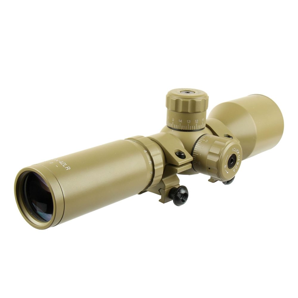 TACFUN 3-9x42 Long Eye Relief Scope/w Ring for Mosin Nagant M44 M91/30 M38 1891/30 (TAN)