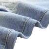 12 Inch Inseam Mens Shorts Men's Jean Shorts Distressed Straight Fit Ripped Denim Shorts With Broken Hole Causal Summer Work Linen Shorts Mens Jeans Shorts Size 40 Light Blue 5X view 3