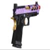 Lancer Tactical Airsoft Pistol STRYK Hi-Capa 5.1/4.3 Full Metal Gas Blowback 330 FPS (W/Red Dot Mount, Purple & Gold, Hi-Capa 4.3) view 3