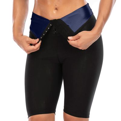 Womens Fitness Shorts High Waisted Sauna Sweat Short Pants Slim Fit Lifting Hip Shapewear Workout Yoga Leggings