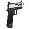 Lancer Tactical Airsoft Pistol STRYK Hi-Capa 5.1/4.3 Full Metal Gas Blowback 330 FPS (W/Red Dot Mount, Silver, Hi-Capa 4.3) view 4