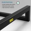 Katzowen 30cm Wide Fitness Equipment Organizer Wall Mount, Half Ball Balance Trainer Storage Rack, Hanging Yoga Strap/Yoga Mat, Black view 4