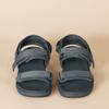Amazon Essentials Men's Adjustable Triple Strap Sandal, Grey, 8 view 4