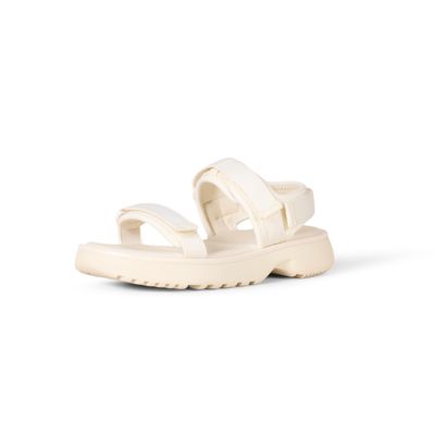 Amazon Essentials Women's Sport Sandal With Memory Foam Insole and Adjustable Padded Straps, Off-white, 9