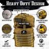 AMERICANPHOENIX 45L Elite Tactical Backpack | 3X Stronger Work & Military Backpack | Water Resistant and Heavy Duty | 3 Day MOLLE Bug Out Bag (Dune Brown) view 3
