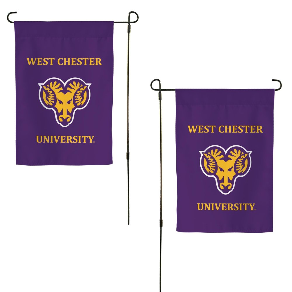 Desert Cactus West Chester University WCU Garden Flag  19 x 12 inch West Chester Golden Rams Banner, For Outdoor Display and Events (Design B)