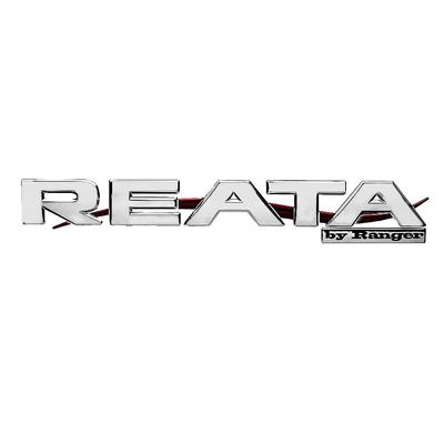 Boat Raised Reata Decal 303597 | 17 3/4 x 2 3/4 Inch Silver