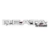 Boat Raised Reata Decal 303597 | 17 3/4 x 2 3/4 Inch Silver view 1