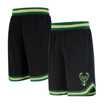 Ultra Game Boys' Active Knit Basketball Training Shorts,Milwaukee Bucks,Black,8