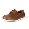Amazon Essentials Men's Slip-On Boat Shoes with Ventilation, Non Slip, Brown, 8.5