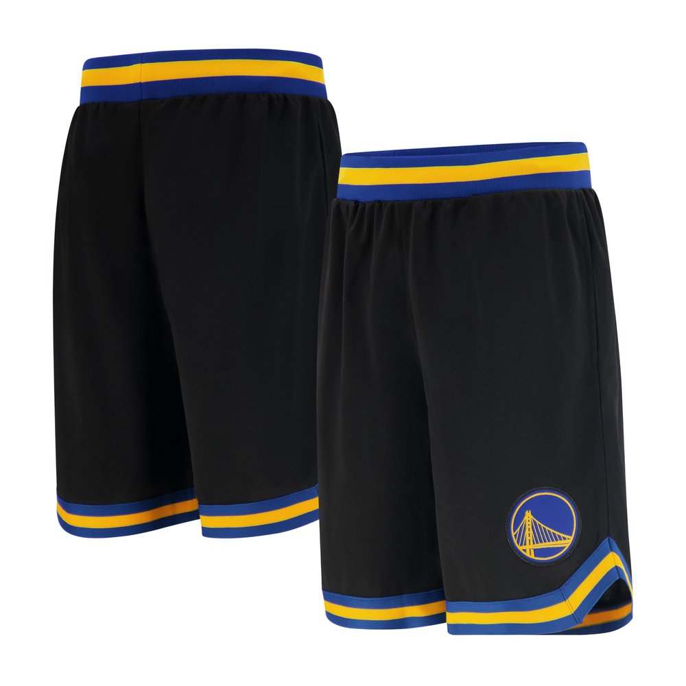 Ultra Game Boys' Active Knit Basketball Training Shorts,Golden State Warriors,Black,8