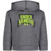 Under Armour Boys' Fleece Pullover Hoodie Sweatshirt, Soft & Comfortable, Relaxed Fit, Gray Sportstyle, 4 view 1