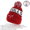 Ultra Game NBA Official Boys Girls Super Soft Winter Beanie Knit Hat with Extra Warm Touch Screen Gloves, Chicago Bulls, Team Color, 1SIZE view 2