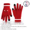 Ultra Game NBA Official Boys Girls Super Soft Winter Beanie Knit Hat with Extra Warm Touch Screen Gloves, Chicago Bulls, Team Color, 1SIZE view 3