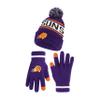 Ultra Game NBA Official Mens Super Soft Winter Beanie Knit Hat with Extra Warm Touch Screen Gloves - Unisex, Phoenix Suns, Team Color, 1SIZE view 1