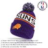 Ultra Game NBA Official Mens Super Soft Winter Beanie Knit Hat with Extra Warm Touch Screen Gloves - Unisex, Phoenix Suns, Team Color, 1SIZE view 2